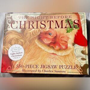 The Night Before Christmas 550Piece Jigsaw Puzzle Illustrated by Charles Santore